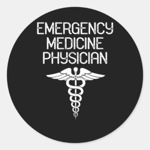 Sticker Rond Docteur Emergency Medicine Physician d'ER