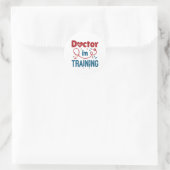 Sticker Rond Docteur En Formation Docteur (Sac)