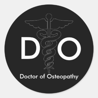 Sticker Rond Docteur en ostéopathie