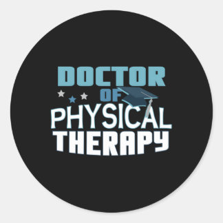Sticker Rond Docteur En Thérapie Physique Pt Nouveau Thérapeute