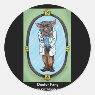 Sticker Rond Docteur Fang