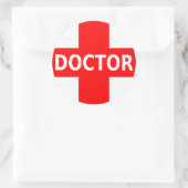 Sticker Rond Docteur Logo (Sac)
