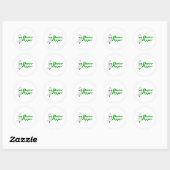 Sticker Rond Docteur Pepper (Feuille)