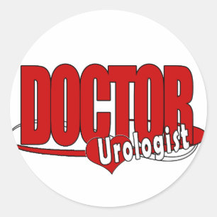 STICKER ROND DOCTEUR UROLOGIST DE LOGO