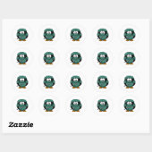 Sticker Rond Doctor Penguin (Feuille)