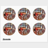 STICKER ROND DODGE 1915 (Feuille)