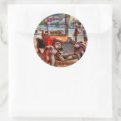 STICKER ROND DODGE 1915 (Sac)
