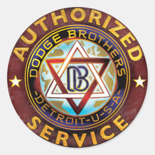 Sticker Rond Dodge Brothers
