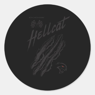 Sticker Rond Dodge Racing Hellcat