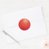 Sticker Rond Dodgeball rouge (Enveloppe)