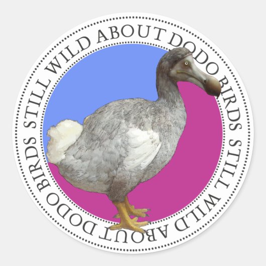 Sticker Rond Dodo Bird (Devant)