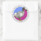Sticker Rond Dodo Bird (Sac)