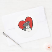 Sticker Rond Dog (Enveloppe)