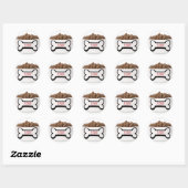 Sticker Rond Dog friend (Feuille)