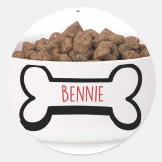 Sticker Rond Dog friend (Devant)