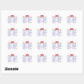 Sticker Rond DOG, propriété Lois 2 (Feuille)