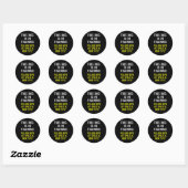 Sticker Rond Dog Trainer Reactive Dog In Training Design For (Feuille)