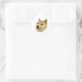Sticker Rond Doge Très Waouh Beaucoup Chien Telle Shiba Shibe I (Sac)
