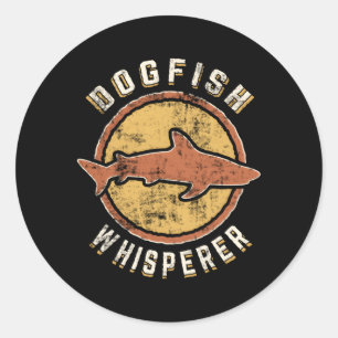 Sticker Rond Dogfish Whisperer Animal Love