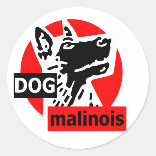 Sticker Rond dogma rouge (Devant)