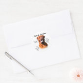 Sticker Rond Dogue de Bordeaux (Enveloppe)