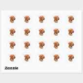 Sticker Rond Dogue de Bordeaux Papa 2 (Feuille)