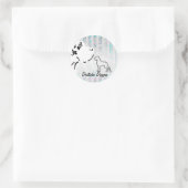 Sticker Rond Dogues Allemands (Sac)