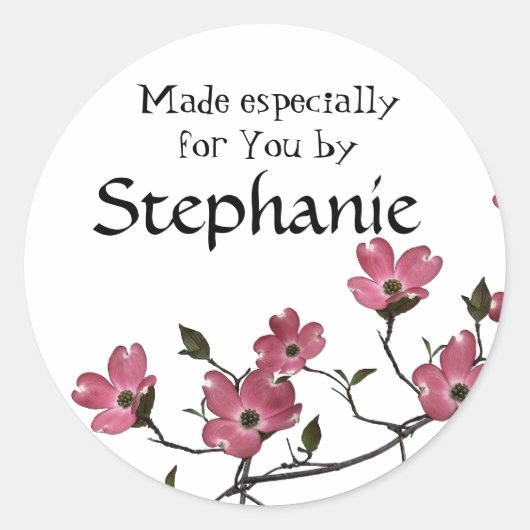 Sticker Rond dogwood Blossom (Devant)