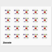Sticker Rond Doha (Feuille)