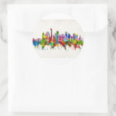 Sticker Rond Doha Qatar Skyline (Sac)