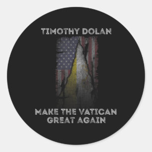 Sticker Rond Dolan Rendre la grande Vatican à nouveau Conclave 