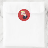 Sticker Rond Doland Tremp Ultimate Meme (Rouge) (Sac)