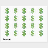 Sticker Rond Dolar, panneau, 3D (Feuille)