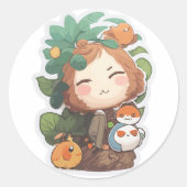 STICKER ROND DOLL COUPÉE (Devant)