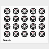 Sticker Rond Dolly Bow (Feuille)