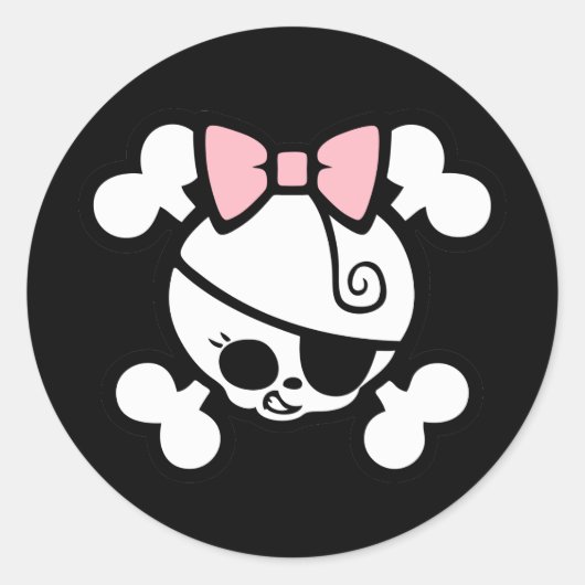 Sticker Rond Dolly Bow (Devant)