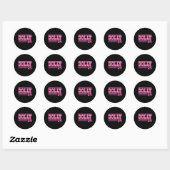 Sticker Rond Dolly Pour Président (Feuille)