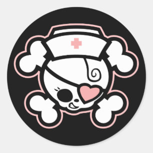 Sticker Rond Dolly RN Heart
