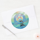 Sticker Rond Dolphin (Enveloppe)