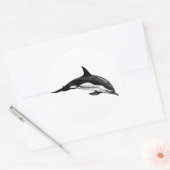 STICKER ROND DOLPHIN COMMUN (Enveloppe)