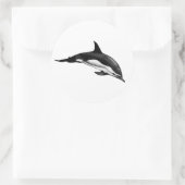 STICKER ROND DOLPHIN COMMUN (Sac)