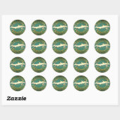STICKER ROND DOLPHIN CONVIVIAL (Feuille)
