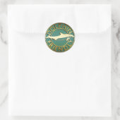 STICKER ROND DOLPHIN CONVIVIAL (Sac)