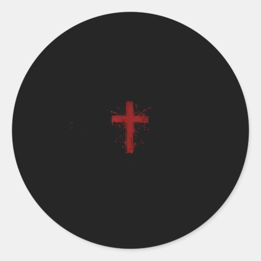 Sticker Rond Dom American Patriotic With Cross 1st Amendment Un (Devant)