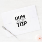 Sticker Rond Dom Masculin Haut (Enveloppe)