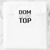 Sticker Rond Dom Masculin Haut (Sac)