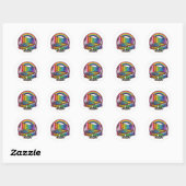 STICKER ROND DOMAINE CHOI HUNG (Feuille)