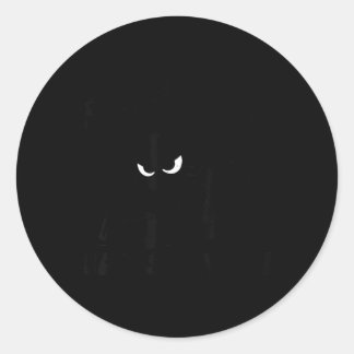 Sticker Rond Domestique de chat personnel drôle chaton propriét