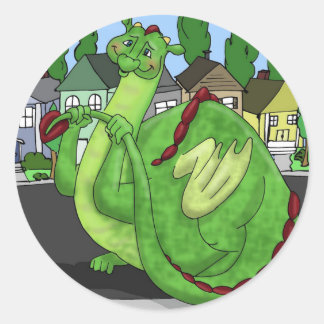 Sticker Rond Dominic Dragon