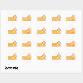 Sticker Rond domo_oregato (Feuille)